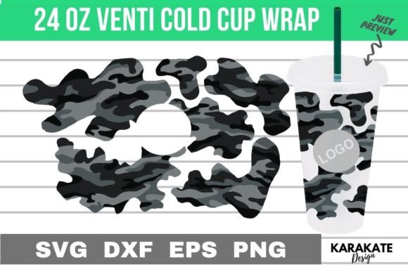 Camouflage Grey Wrap Design