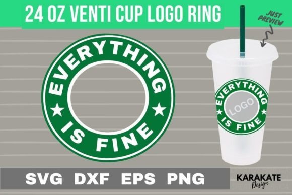 Everything is Fine Logo Ring