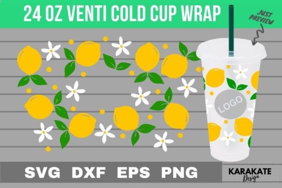 Lemon Flower Wrap Design